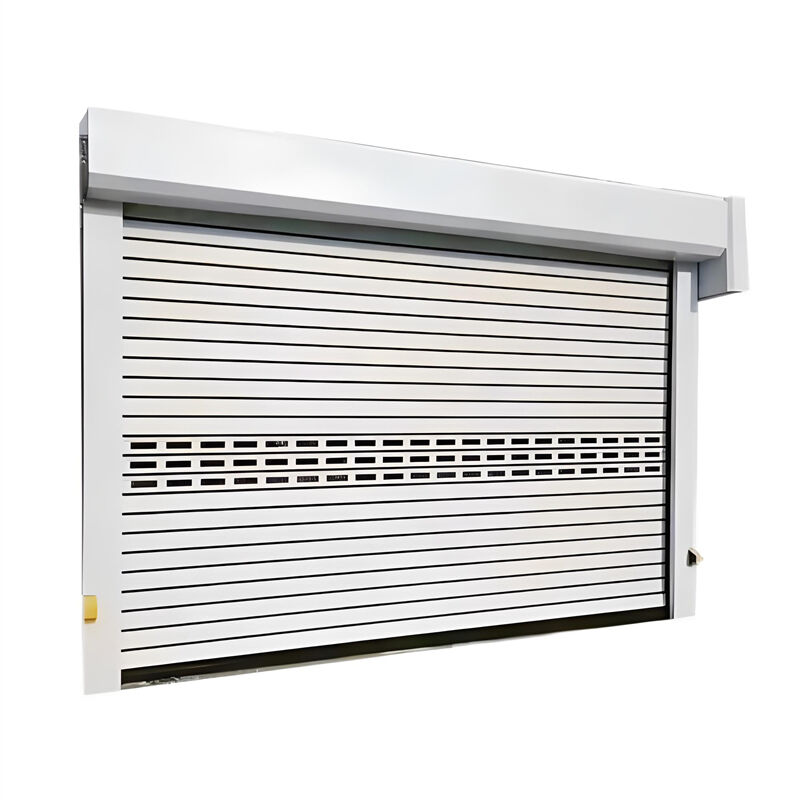 Wind resistance Level 10 Aluminum Alloy Industrial High Speed Door For Industrial Park Outdoor Walkway