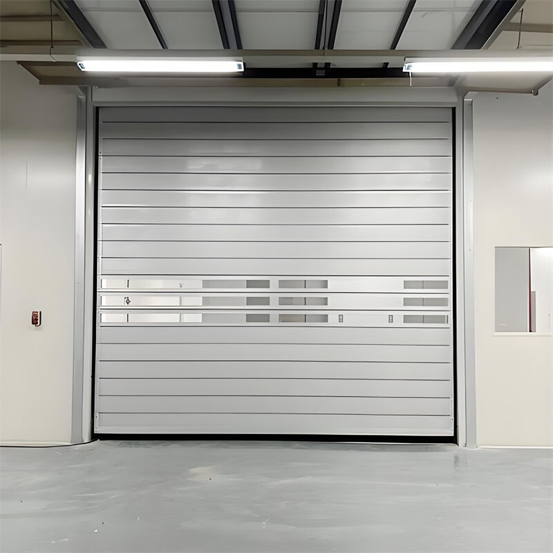 Max Size 6x8m Energy Saving Aluminum alloy Rigid High Speed Door For Cold Chain Logistics Center
