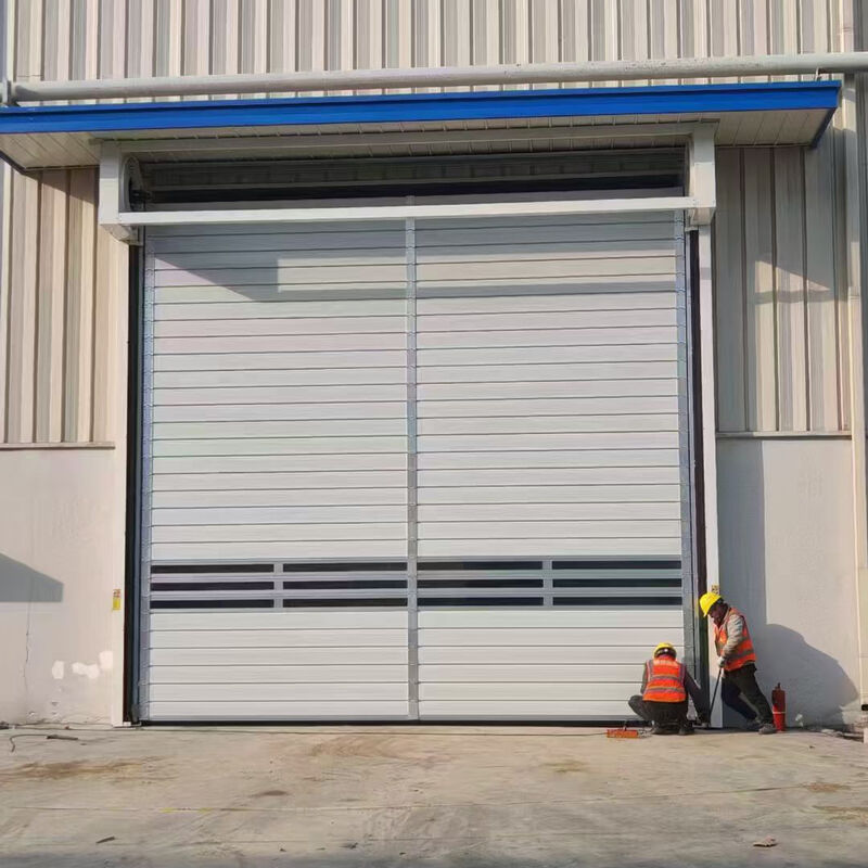 Weather-Resistant Outdoor Spiral High Speed Industrial Access Door For External Applications