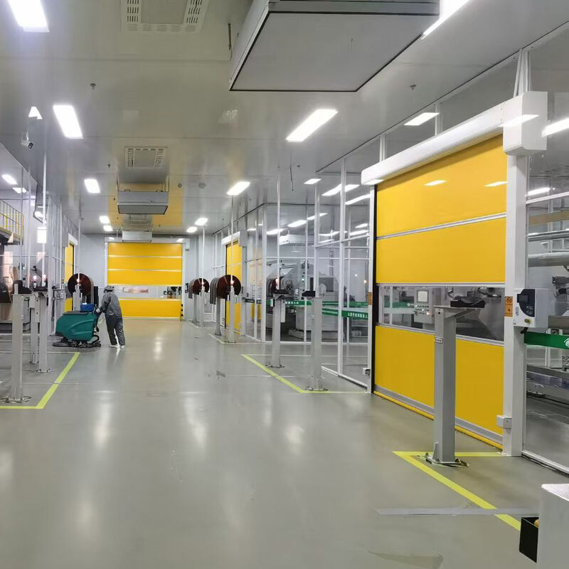 Hygienic High-Sealing PVC Industrial High Speed Door For Food Processing Facilities