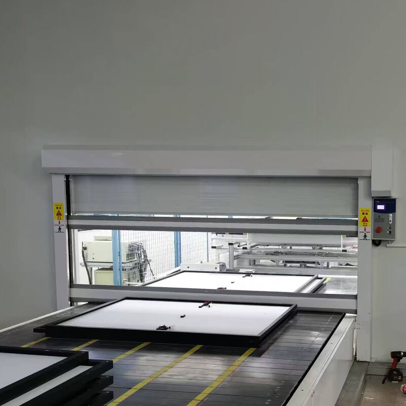 Flexible PVC Curtain Industrial High Speed Door Featuring Sensor Control For Equipment Passage