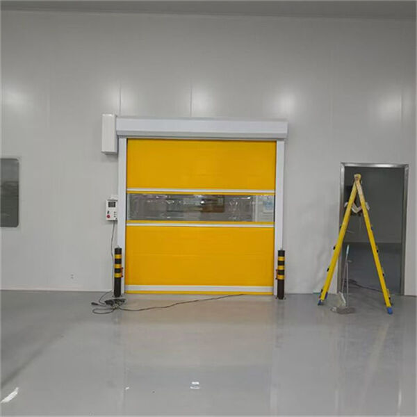 2.5m/s Quick-Acting PVC Industrial High Speed Roll Up Door For Forklift Traffic Passages