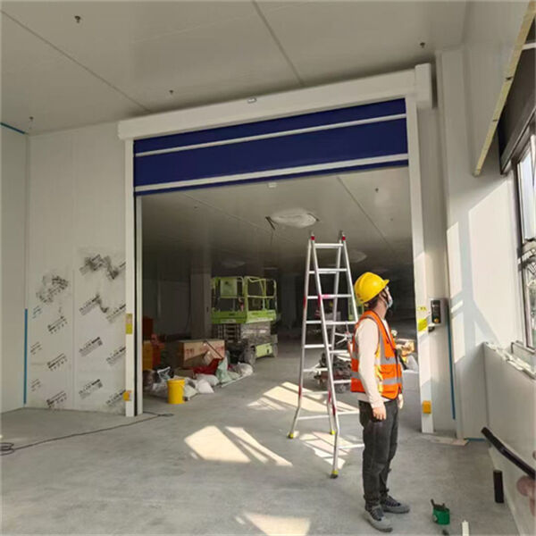 Intelligent-Control PVC Curtain Industrial High Speed Door For Industrial Building Access
