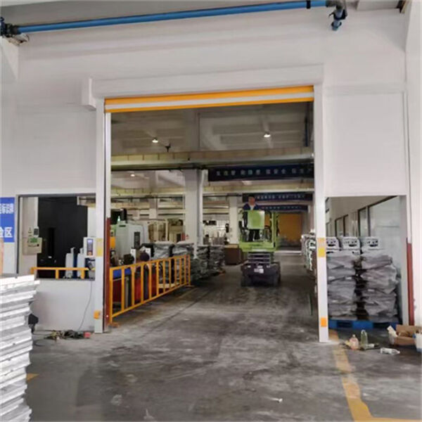 High Speed PVC Roll Up Door With Dust Control For Recycling Facilities