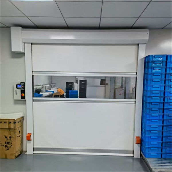 High Speed Pvc Industrial Door With Dust Control Solution For Pharmaceutical Clean Rooms