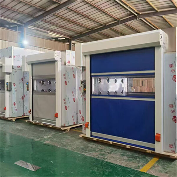 Intelligent-Control PVC Curtain Industrial High Speed Door For Industrial Building Access