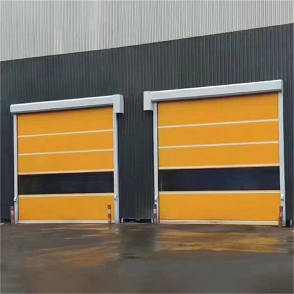 Vehicle-Sensor-Controlled PVC Industrial High Speed Door For Recycling Facility Operations
