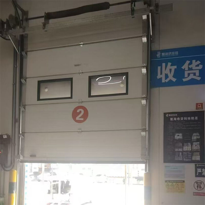 Color-Coated Steel Heavy-Duty Industrial Sectional Overhead Door For Facility Main Entrances