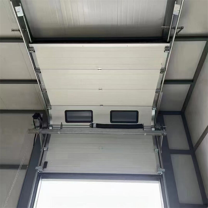 Color-Coated Steel Heavy-Duty Industrial Sectional Overhead Door For Facility Main Entrances