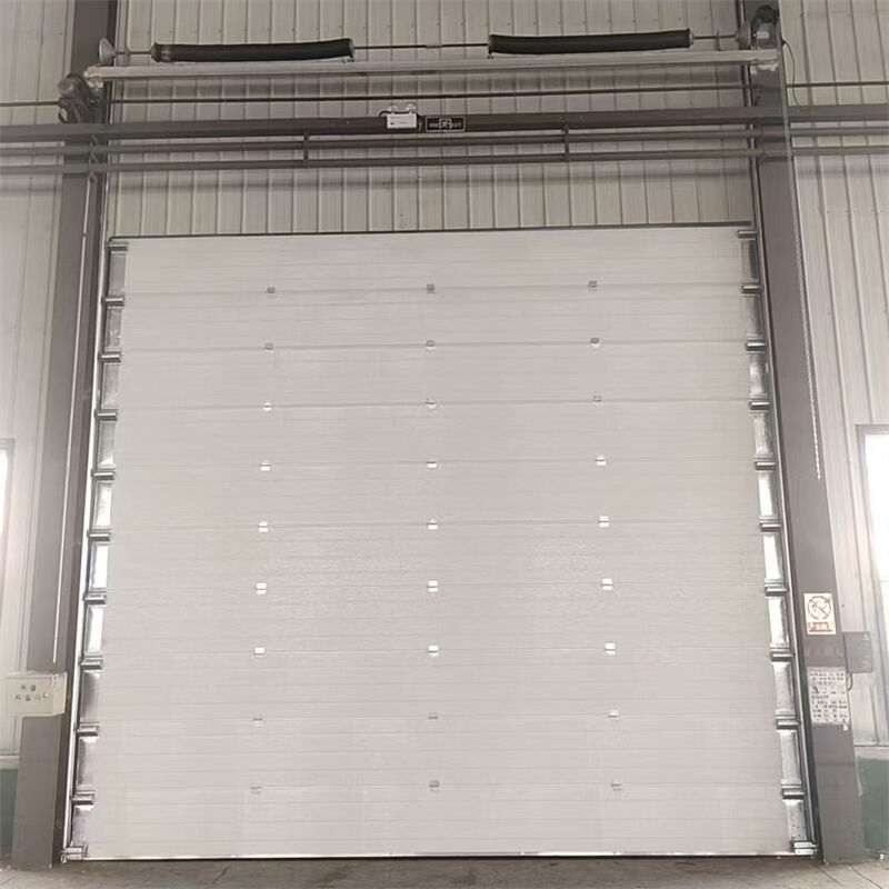 Long-Life 0.75-1.5KW Industrial Sectional Overhead Door For Production Line Entrances