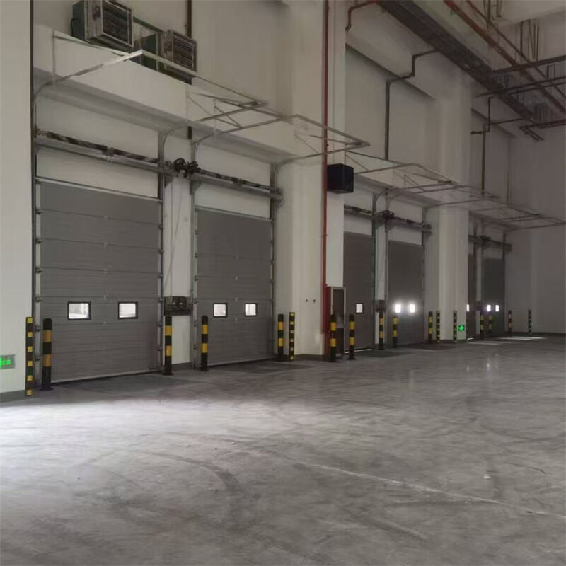 0.3 - 0.6mm Color-Coated Steel Industrial Sectional Overhead Door For Logistics Transit Warehouses