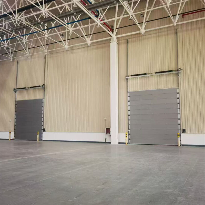 0.3 - 0.6mm Color-Coated Steel Industrial Sectional Overhead Door For Logistics Transit Warehouses