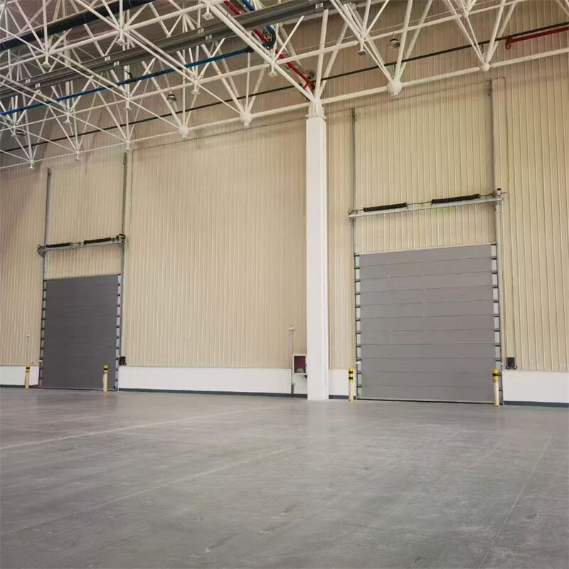 Long-Life 0.75-1.5KW Industrial Sectional Overhead Door For Production Line Entrances