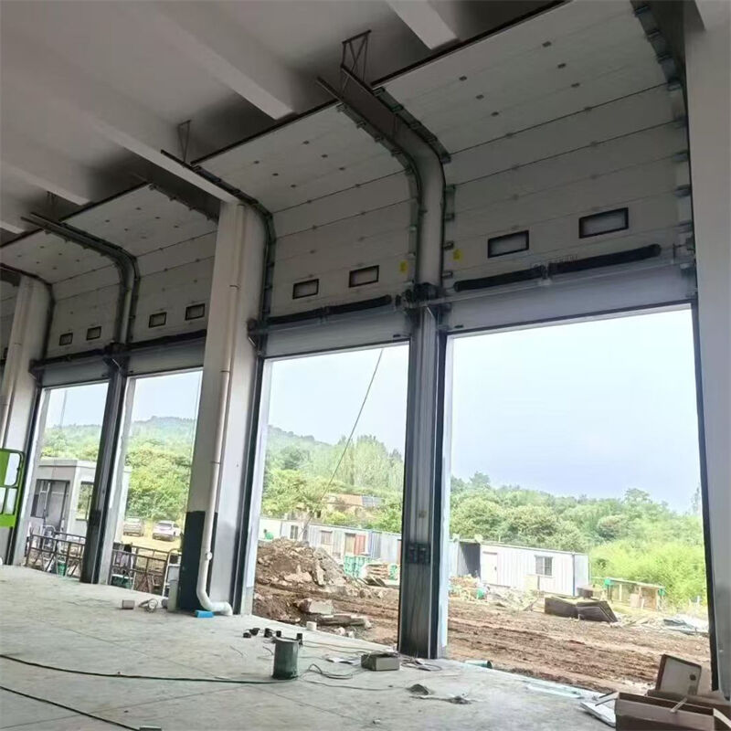 0.75-1.5KW Power Industrial Sectional Overhead Door For E-Commerce Fulfillment Centers