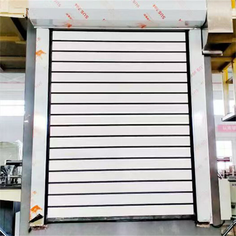 1000-Cycle Daily High-Frequency Spiral High Speed Door 40mm Insulated Panels 24dB Sound Reduction System
