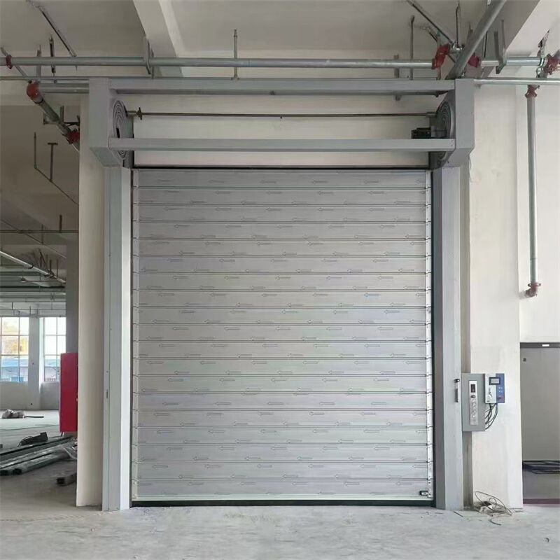 Heavy-Duty Rigid Aluminum Insulated-Panel Spiral High Speed Door For Industrial Access