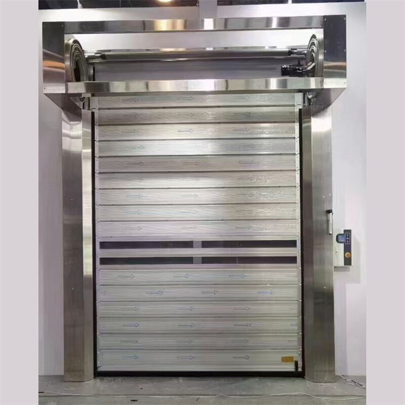 Energieeffizientes PU-isoliertes Aluminiumpaneel-Spiral-Hochgeschwindigkeits-Tor Thermisches Zugangssystem