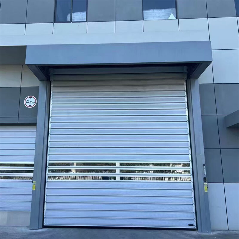 Sistema de puertas de alta velocidad en espiral de aluminio con vía turbo