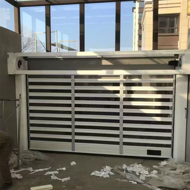 100000-Cycle Safety-Edge Aluminum Spiral High Speed Door For Industrial Access Operations