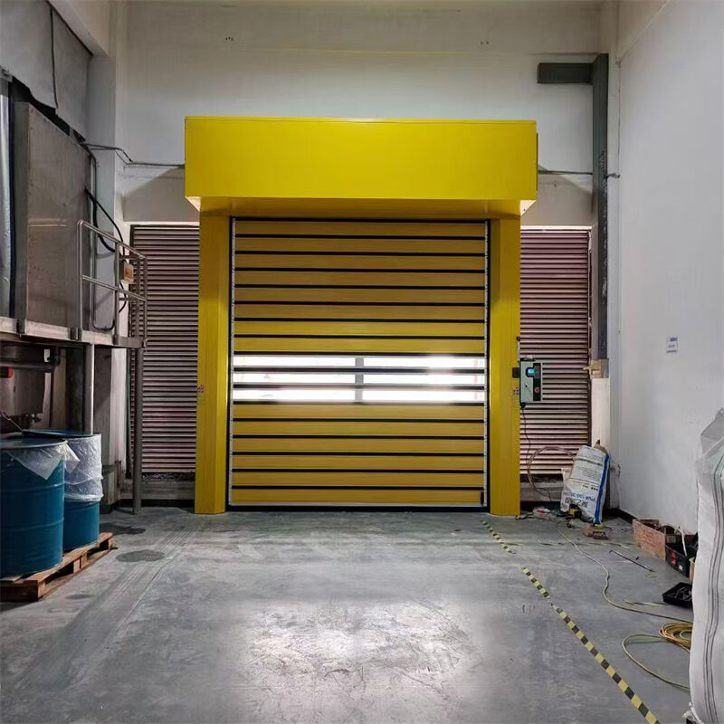 100000-Cycle Safety-Edge Aluminum Spiral High Speed Door For Industrial Access Operations