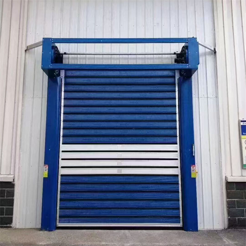 100000-Cycle Safety-Edge Aluminum Spiral High Speed Door For Industrial Access Operations