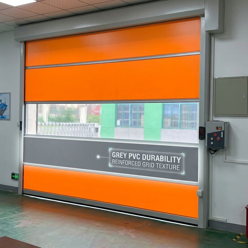 Frequency Conversion VFD Controlled PVC Industrial High Speed Door For Production Workshop Environments