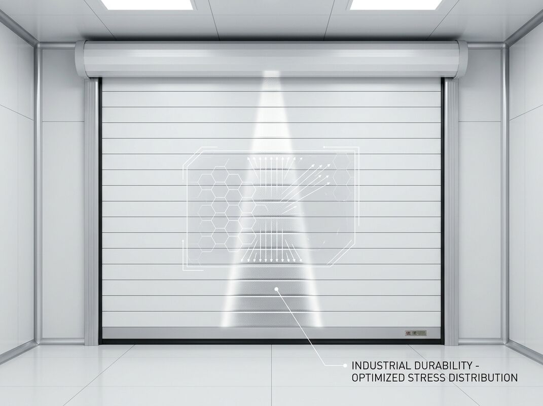 Servo-Driven Aluminum Spiral High Speed Door 40mm Insulated Panels Stable Cleanroom Access System