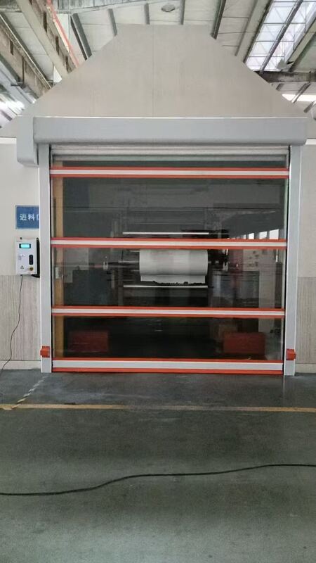 High-Transparency PVC Industrial High Speed Door For Cold Chain Corridor Access
