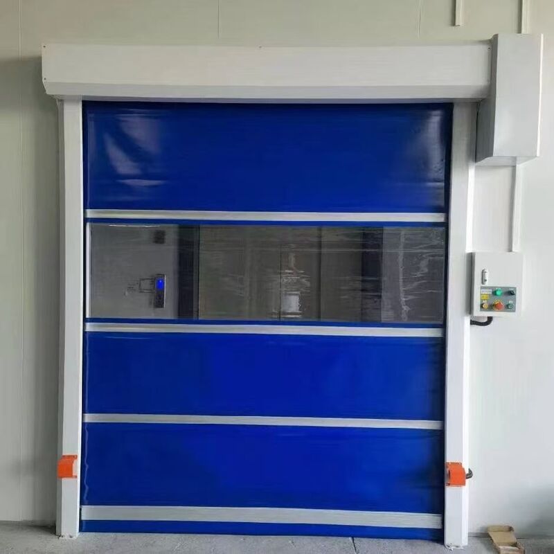Automatic PVC Industrial High Speed Door For Car Wash Tunnel Entry Access