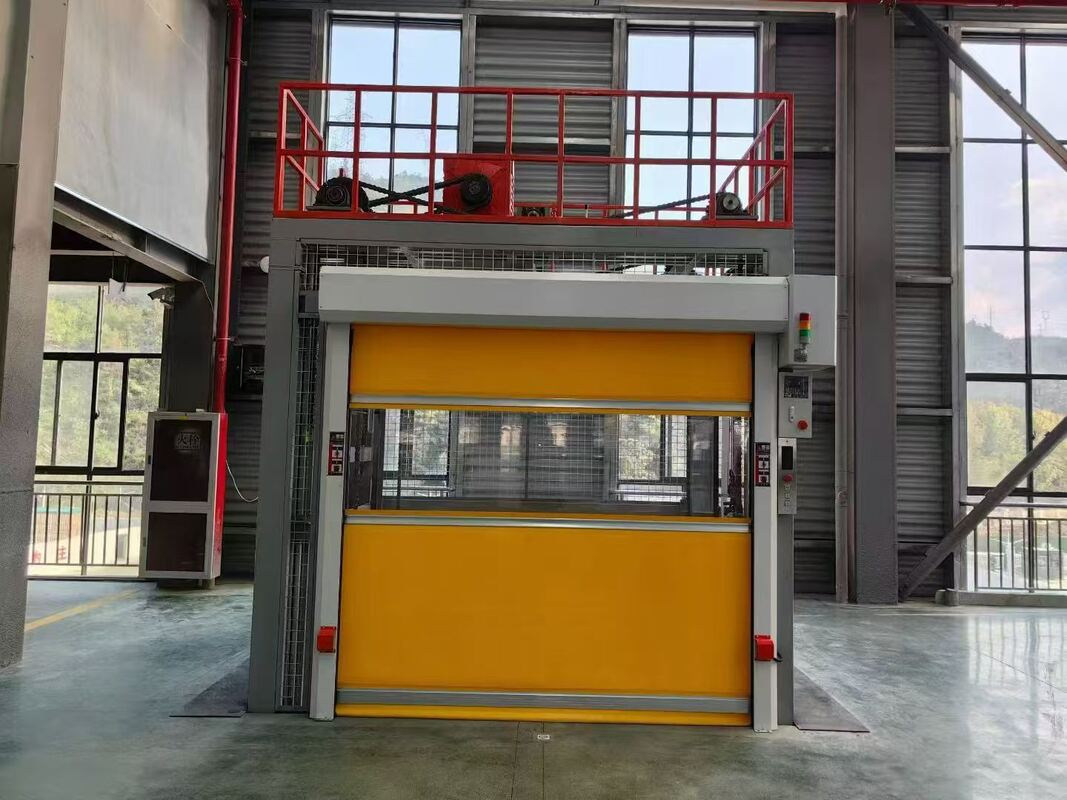 Automatic PVC Industrial High Speed Door For Car Wash Tunnel Entry Access