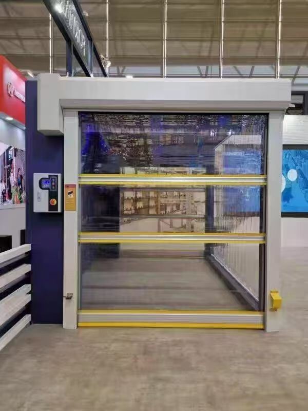 High-Transparency PVC Industrial High Speed Door For Cold Chain Corridor Access
