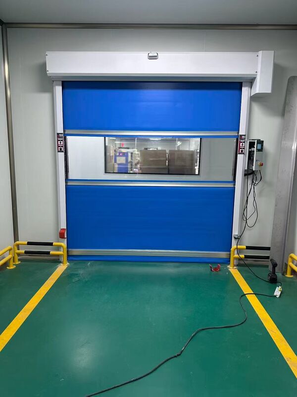 Automatic PVC Industrial High Speed Door For Car Wash Tunnel Entry Access