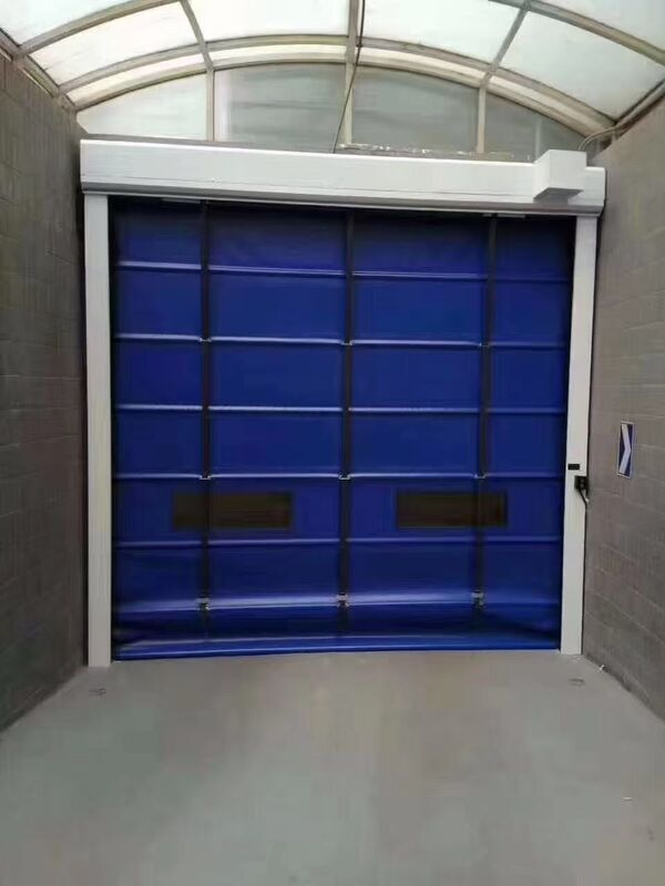 Extra-Large Wide Span PVC Stacking High Speed Folding Door For Large Industrial Openings