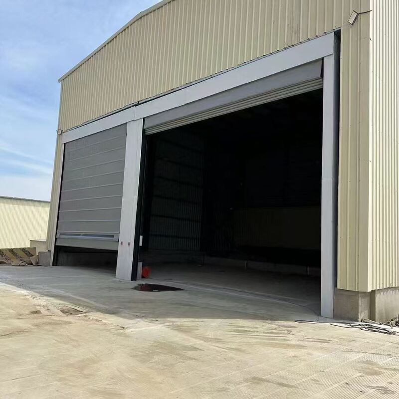 Safety Energy-Saving PVC Stacking High Speed Folding Door For Harsh Industrial Environments