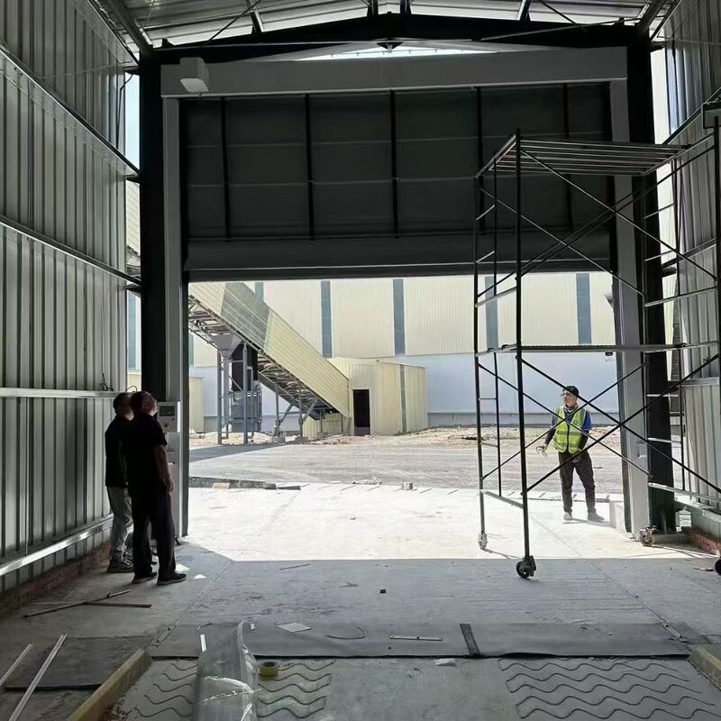 High-Frequency Heavy-Duty PVC Stacking High Speed Folding Door For Continuous Logistics Traffic