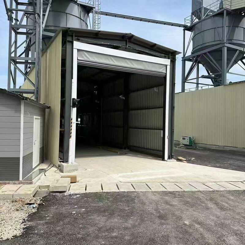 Wind-Resistant Reinforced PVC Stacking High Speed Folding Door For Outdoor Dock Openings