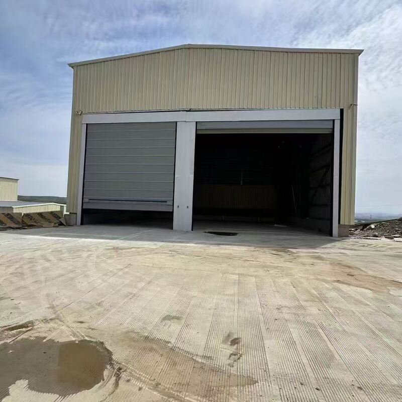 Extra-Large Wide Span PVC Stacking High Speed Folding Door For Large Industrial Openings