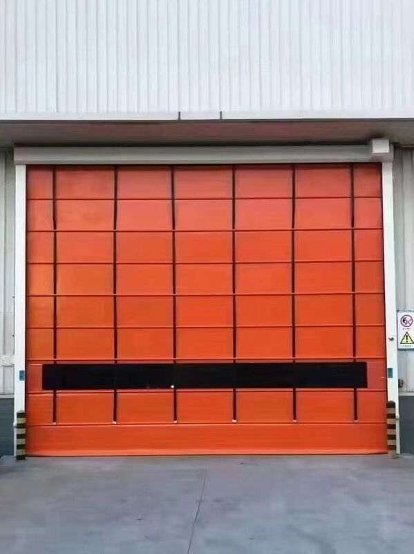 Safety Energy-Saving PVC Stacking High Speed Folding Door For Harsh Industrial Environments