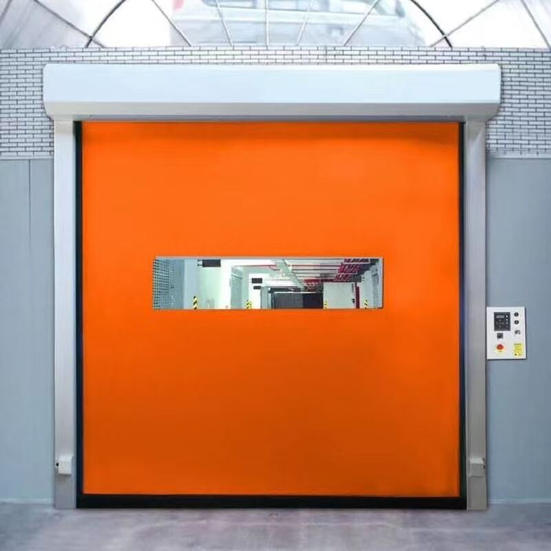 Anti-Collision Breakaway Auto-Reset PVC High Speed Zipper Door For Forklift Traffic Openings