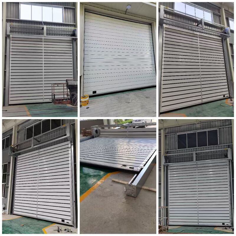 Fast Opening Speed Aluminum Spiral High Speed Door 1.5m/s Rapid Cycle Industrial Access