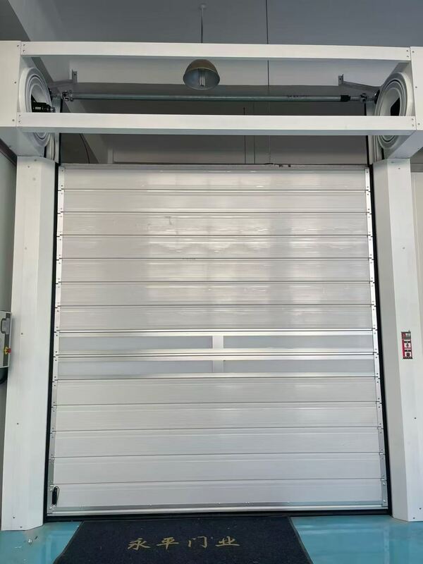 High-Strength Aluminum Alloy Structure Spiral High Speed Door Rigid Panel Industrial Entrance