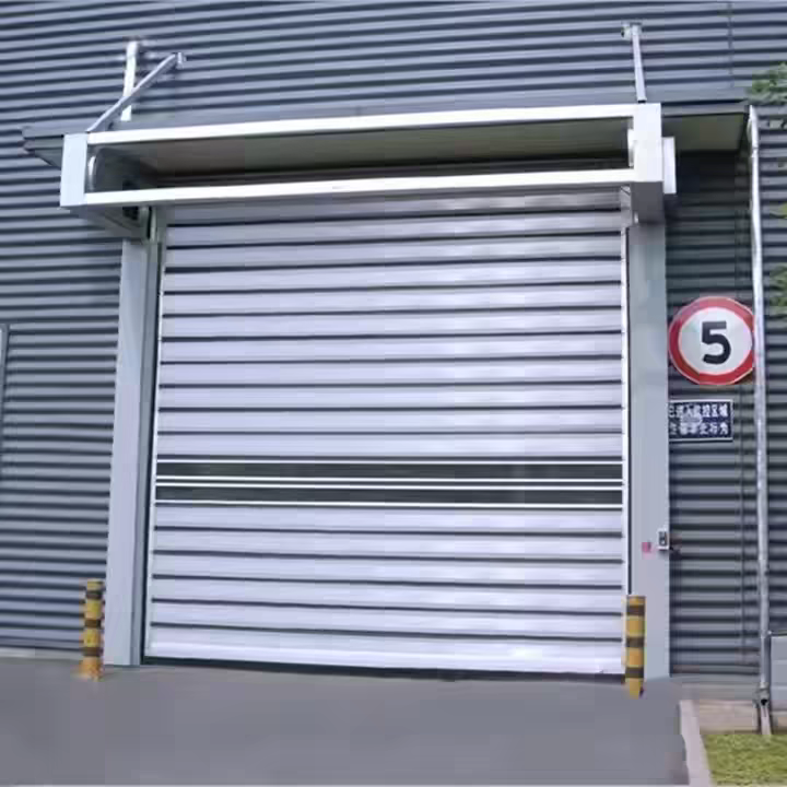 Fast Opening Speed Aluminum Spiral High Speed Door 1.5m/s Rapid Cycle Industrial Access