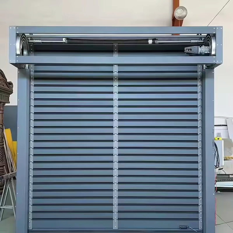 Wind Resistant Design Aluminum Spiral High Speed Door Beaufort 10 Outdoor Industrial Access