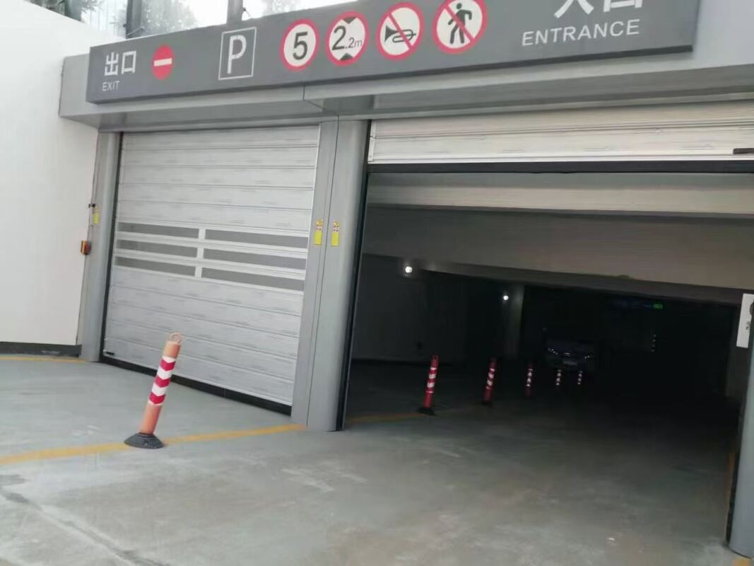 Wind Resistance Rated Spiral High Speed Door Aluminum Panel Outdoor Dock Industrial Entrance