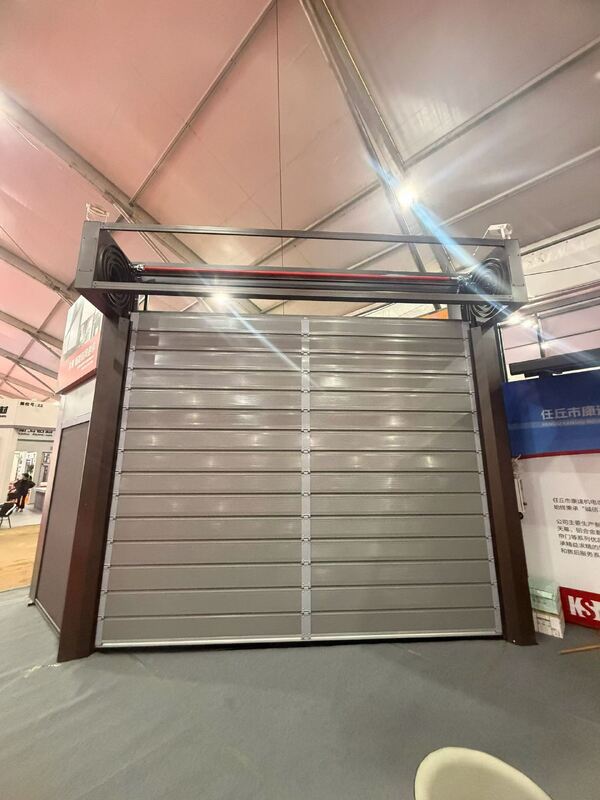 Thermal Insulation Performance Spiral High Speed Door 43mm PU Core Energy Saving Access