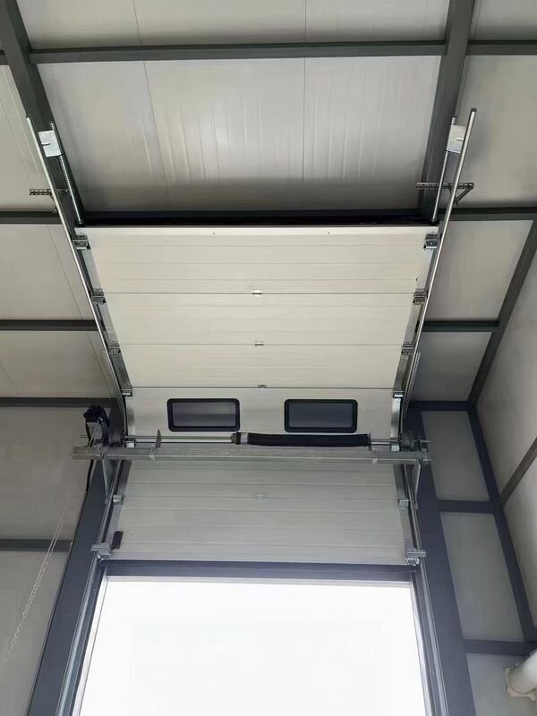 Flexible Lift Configuration Industrial Sectional Overhead Door for Low-Headroom Building Openings with 24dB Sound Insulation