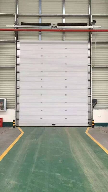 Space-Saving Vertical-Opening Industrial Sectional Overhead Door with Wind Resistance Level 7-8 for Narrow Urban Warehouses