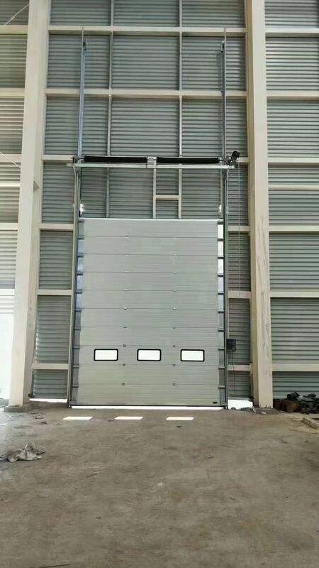Space-Saving Vertical-Opening Industrial Sectional Overhead Door with Wind Resistance Level 7-8 for Narrow Urban Warehouses