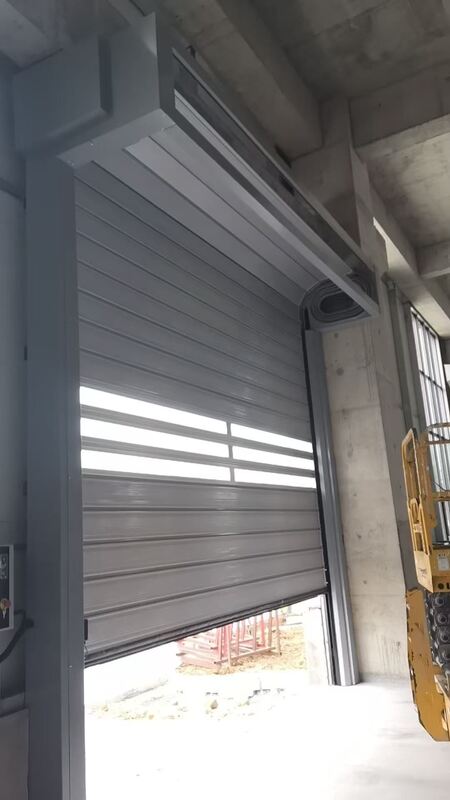 Space-Saving Turbine System Spiral High Speed Door with 40mm Insulated Panels and 0.6-1.5 m/s Adjustable Speed
