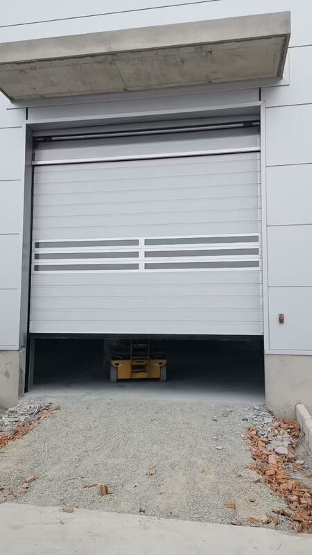 Space-Saving Turbine System Spiral High Speed Door with 40mm Insulated Panels and 0.6-1.5 m/s Adjustable Speed